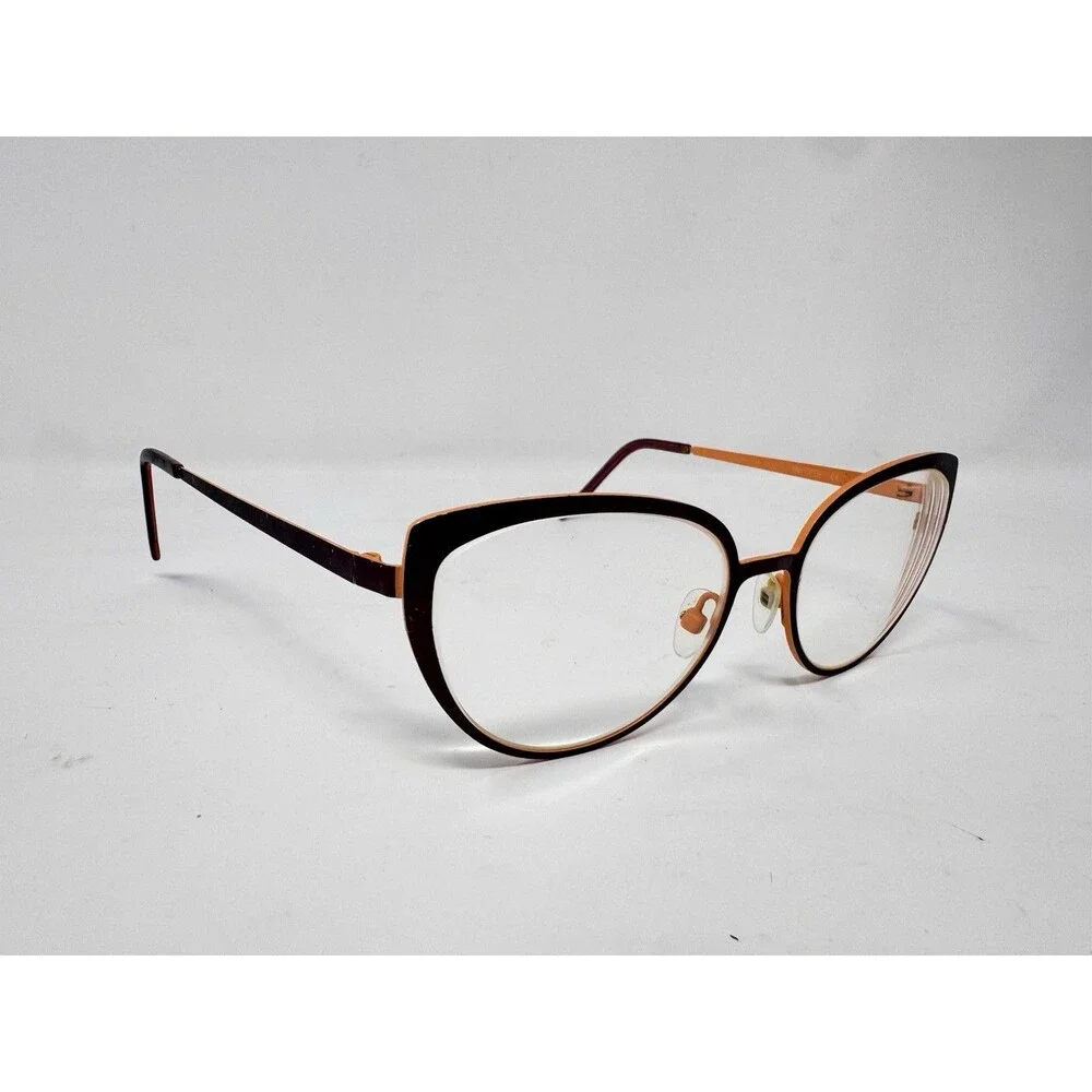 NW 77th Duck GOOZE Eyeglass Frames Only 51-17-140 Burgundy Orange